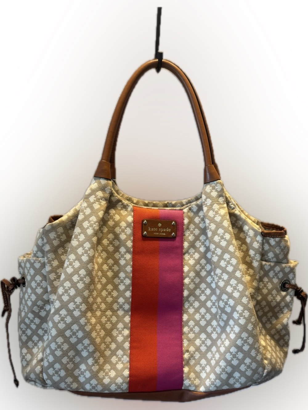 Kate Spade Stevie Diaper Bag Spade Flower Jacquard Tote